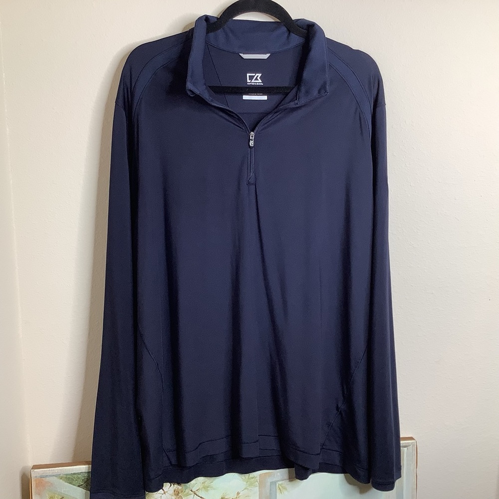 Cutter & Buck Dry Tec long sleeve shirt, blue,, lightweight, size XL